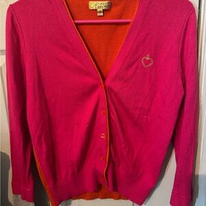 Princess Vera Wang Pink and Orange Cardigan